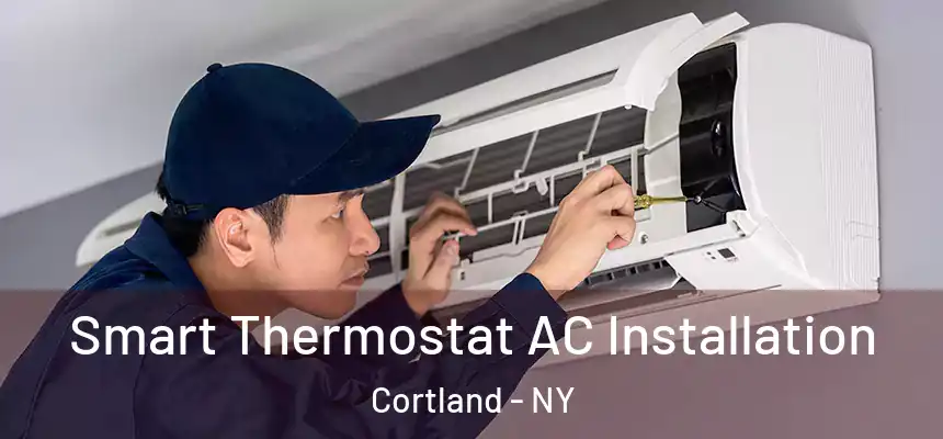  Smart Thermostat AC Installation Cortland - NY